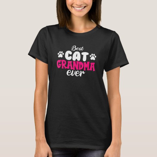 Beste kat oma ooit Beste kat oma T-shirt (Voorkant)