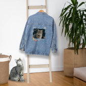 Beste kat ooit foto denim jas denim jacket