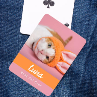 Beste Kat Ooit Gepersonaliseerde Pokerkaarten