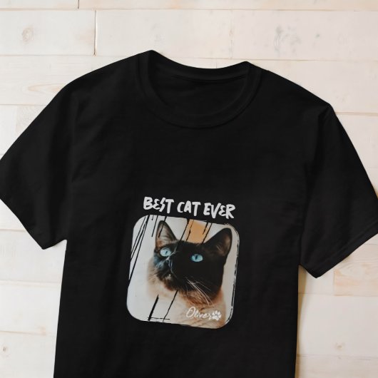 Beste Kat Ooit Huisdier Modern Grunge Cool Photo P T-shirt