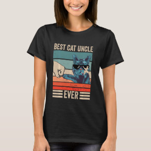  beste kat oom ooit bump vuist Vaderdag T-shirt