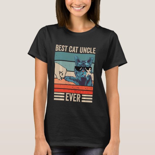 beste kat oom ooit bump vuist Vaderdag T-shirt (Voorkant)