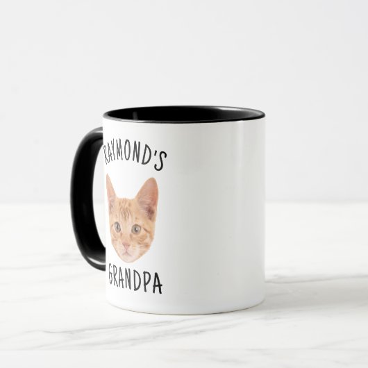 Beste kat opa cadeau voor kat liefhebber eigenaar mok (Voorkant links)