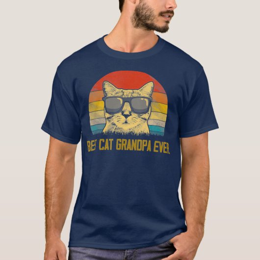 beste kat opa ooit kat opa dag t-shirt (Voorkant)