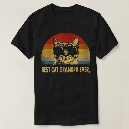  beste kat opa ooit t-shirt (Design voorkant)