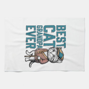 Beste kat opa ooit vintage kat opa shirt De Theedoek