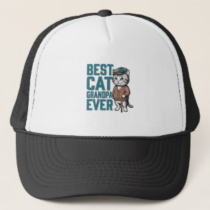 Beste kat opa ooit vintage kat opa shirt De Trucker Pet