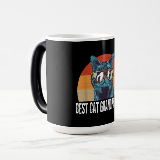 beste kat opa uit de 80e stijl magische mok (Voorkant links)