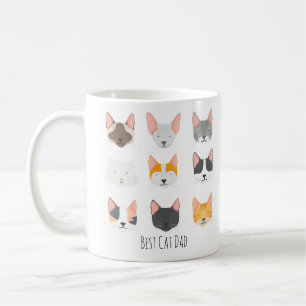 Beste kat ouder cartoon grappig cadeau koffiemok