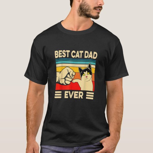 beste kat pa kat papa kat papa vaderdag gi t-shirt (Voorkant)