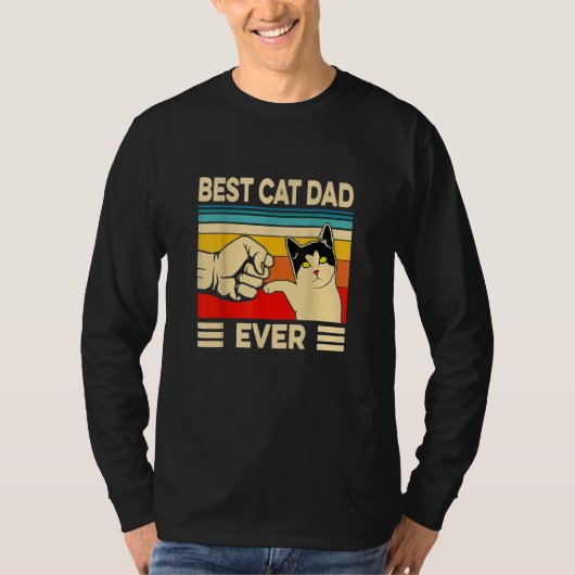 beste kat pa kat papa kat papa vaderdag gi t-shirt (Voorkant)