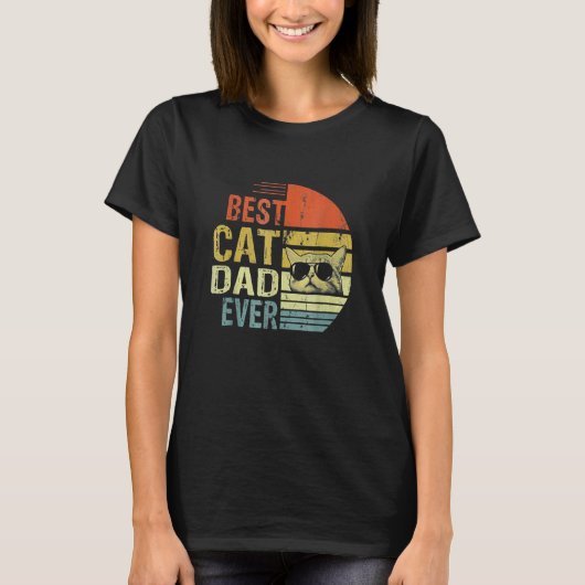  beste kat pa kat papa Vaderdag T-shirt (Voorkant)