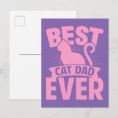 Beste kat pa ooit - kat Silhouette Briefkaart (Voorkant / Achterkant)