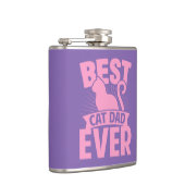 Beste kat pa ooit - kat Silhouette Heupfles (Rechts)