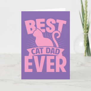 Beste kat pa ooit - kat Silhouette Kaart