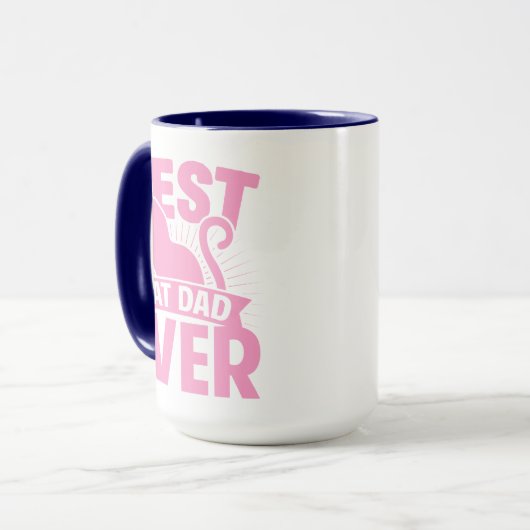 Beste kat pa ooit - kat Silhouette Mok (Voorkant links)