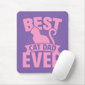 Beste kat pa ooit - kat Silhouette Muismat (Met muis)