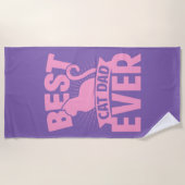 Beste kat pa ooit - kat Silhouette Strandlaken (Voorkant)