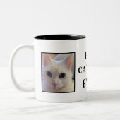 Beste kat pa ooit Vaderdag Persoonlijke foto Tweekleurige Koffiemok (Links)