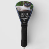 Beste kat Pap door Par Aangepaste kat foto Golfheadcover (Voorkant)
