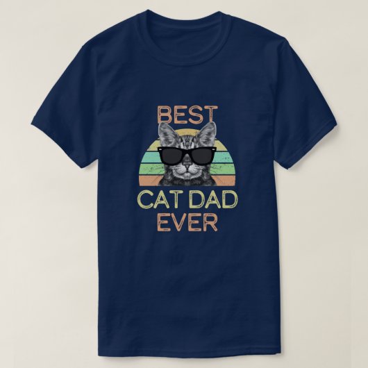 Beste kat pap in rector Funny Mannen Gift T-shirt (Design voorkant)