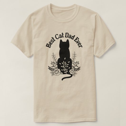 Beste kat-pap met kat-lade t-shirt (Design voorkant)