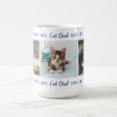 Beste kat pap ooit Aangepast 3 Foto collage Koffiemok (Center)