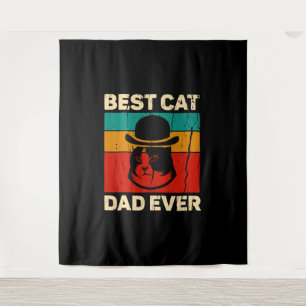 Beste kat pap ooit cadeau op vaderdag wandkleed