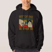 beste kat pap ooit grappige kat papa Mannen Hoodie (Voorkant)