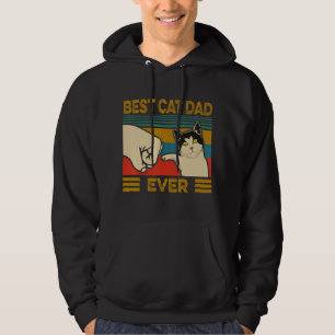  beste kat pap ooit grappige kat papa Mannen Hoodie