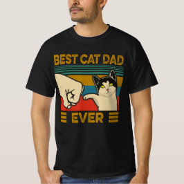  beste kat pap ooit grappige kat papa Mannen T-shirt