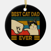  beste kat pap ooit grappige kat paps Mannen Keramisch Ornament (Voorkant)