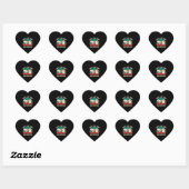 Beste kat pap ooit kat eerste  Man Hart Sticker (Vel)