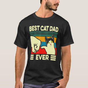 Beste kat pap ooit Mannen passen op vaderdag T-shirt