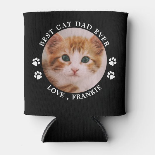 Beste kat, pap ooit schilderen Drukt op maat gemaa Blikjeskoeler (Voorkant)