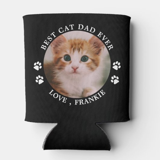 Beste kat, pap ooit schilderen Drukt op maat gemaa Blikjeskoeler (Achterkant)