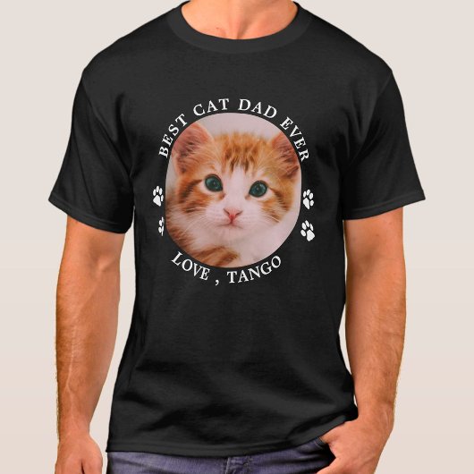 Beste kat, pap ooit schilderen Drukt op maat gemaa T-shirt