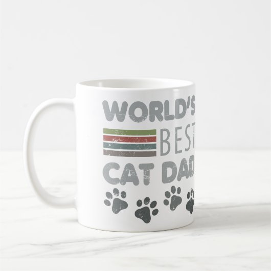 Beste kat-pap ter wereld koffiemok (Links)
