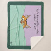 Beste kat pap! Vaderdag Sherpa Deken (Voorkant)