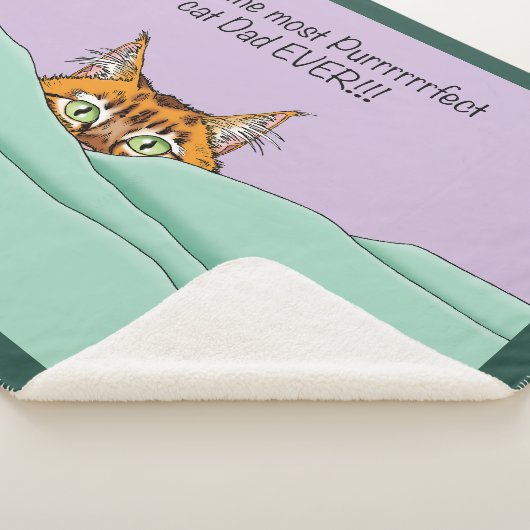 Beste kat pap! Vaderdag Sherpa Deken (3/4)