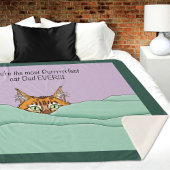 Beste kat pap! Vaderdag Sherpa Deken