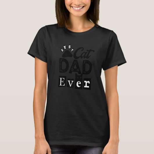 Beste kat papa met kat t-shirt (Voorkant)