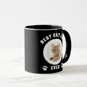 Beste kat papa ooit aangepaste foto aangepast mok (Voorkant rechts)