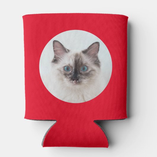 Beste kat papa ooit aangepaste tekst en 2 foto's r blikjeskoeler (Achterkant)