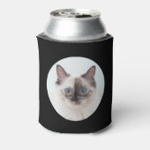 Beste kat papa ooit aangepaste tekst en 2 foto's z blikjeskoeler (Blikje Achterkant)