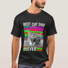BESTE KAT PAPA OOIT DONKER MANNEN T-shirt
