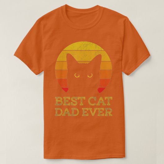Beste kat papa ooit Funny Cat Papa Fathers T-shirt (Design voorkant)