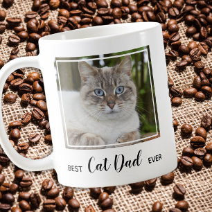 Beste kat papa ooit - gepersonaliseerde foto schat koffiemok