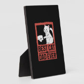Beste kat papa ooit kat papa Spint minnaar vader's Fotoplaat (Zijkant)