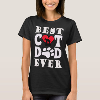 Beste kat papa ooit kat papa vader dag Kerstmis T-shirt